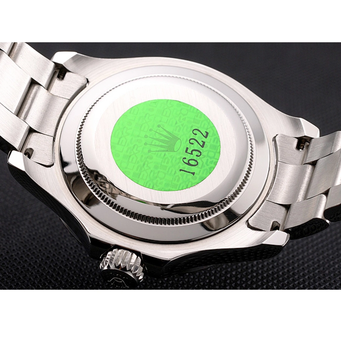 Rolex aaa copy Stainless And Rolex Dial Black Bracelet Case Yacht-Master Steel 0825
